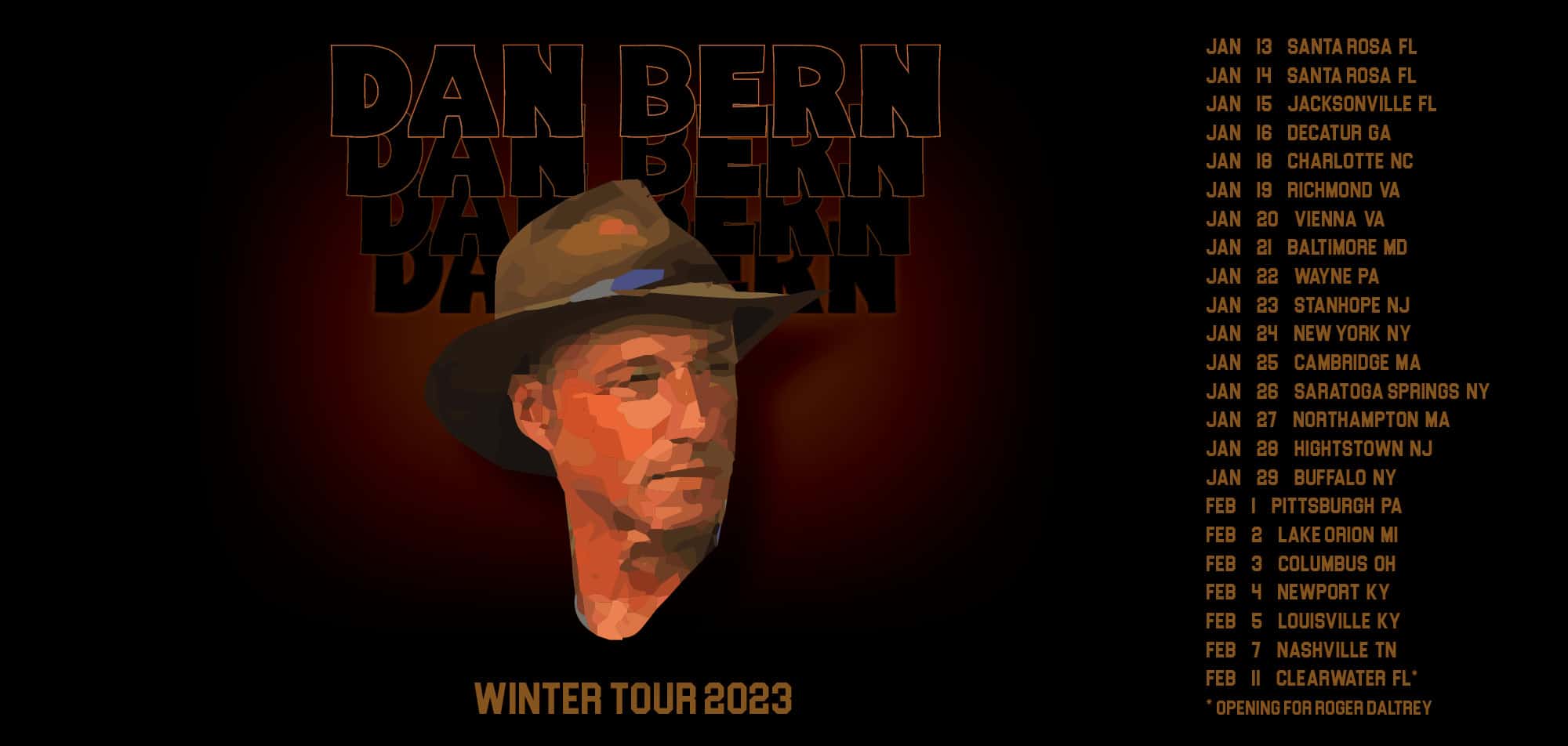Dan Bern 2023 winter tour dates updated